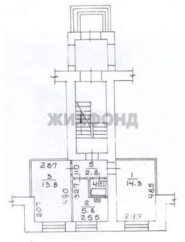 2-к квартира, вторичка, 39м2, 1/3 этаж