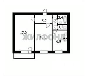 2-к квартира, вторичка, 43м2, 4/9 этаж