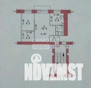 2-к квартира, вторичка, 43м2, 3/5 этаж
