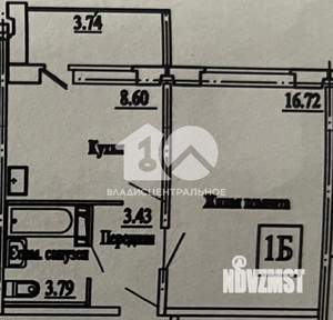 1-к квартира, вторичка, 33м2, 7/10 этаж