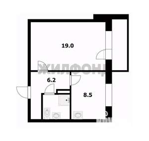 1-к квартира, вторичка, 37м2, 1/10 этаж