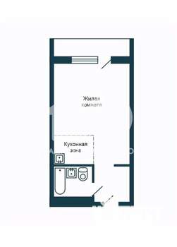Студия квартира, вторичка, 33м2, 12/25 этаж