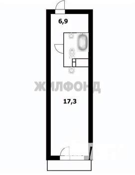 1-к квартира, вторичка, 27м2, 15/24 этаж