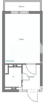 Студия квартира, вторичка, 25м2, 5/25 этаж