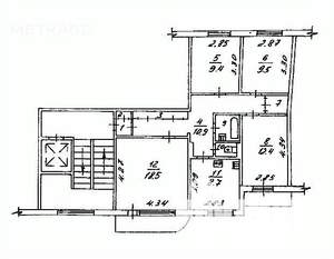 4-к квартира, вторичка, 79м2, 8/9 этаж