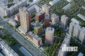 1-к квартира, строящийся дом, 47м2, 19/29 этаж