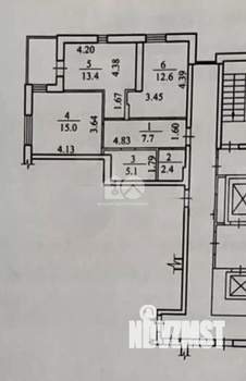 2-к квартира, вторичка, 56м2, 13/17 этаж
