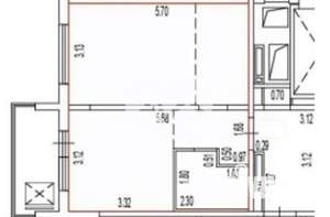 1-к квартира, сданный дом, 35м2, 13/17 этаж