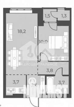 1-к квартира, вторичка, 43м2, 16/17 этаж