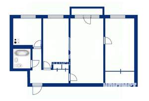 3-к квартира, вторичка, 56м2, 5/5 этаж