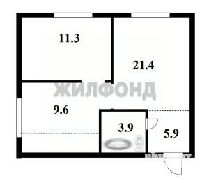 3-к квартира, вторичка, 56м2, 4/4 этаж