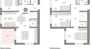 4-к квартира, вторичка, 137м2, 15/15 этаж
