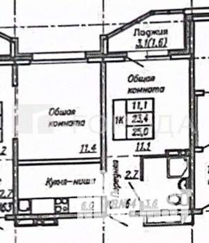 Студия квартира, вторичка, 23м2, 6/17 этаж
