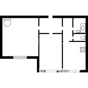 2-к квартира, вторичка, 53м2, 9/10 этаж