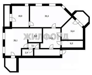 2-к квартира, вторичка, 96м2, 6/9 этаж