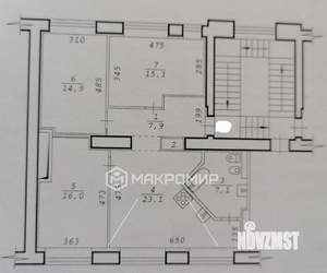 3-к квартира, вторичка, 85м2, 2/5 этаж