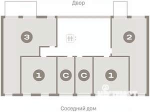 Студия квартира, вторичка, 22м2, 1/6 этаж