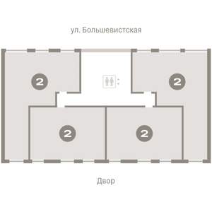 2-к квартира, вторичка, 134м2, 8/8 этаж