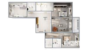 3-к квартира, вторичка, 88м2, 5/17 этаж