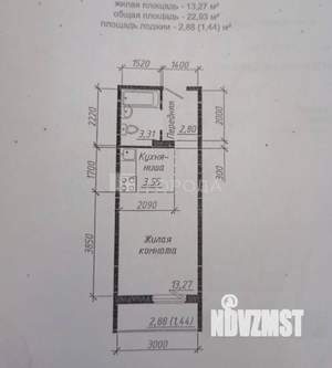 Студия квартира, вторичка, 23м2, 10/18 этаж