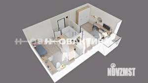 2-к квартира, вторичка, 43м2, 3/5 этаж