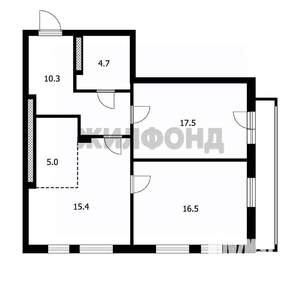 3-к квартира, вторичка, 70м2, 24/26 этаж