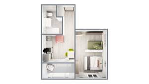 1-к квартира, вторичка, 34м2, 4/17 этаж