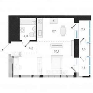 1-к квартира, вторичка, 38м2, 5/18 этаж