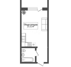 Студия квартира, вторичка, 25м2, 13/17 этаж