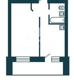 Студия квартира, вторичка, 24м2, 6/7 этаж