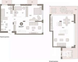 3-к квартира, вторичка, 161м2, 7/7 этаж