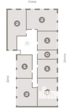 2-к квартира, вторичка, 75м2, 3/7 этаж