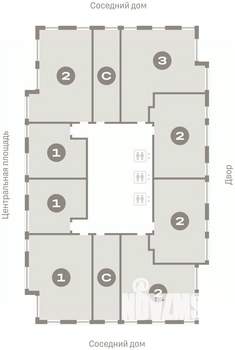 2-к квартира, вторичка, 58м2, 20/23 этаж