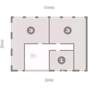3-к квартира, вторичка, 94м2, 3/7 этаж