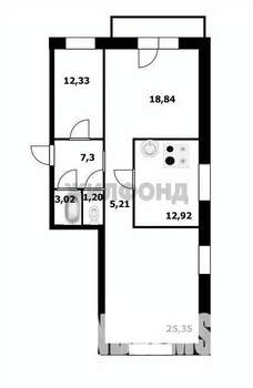 3-к квартира, вторичка, 87м2, 8/10 этаж