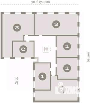 2-к квартира, вторичка, 69м2, 9/11 этаж
