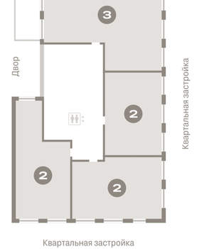 2-к квартира, вторичка, 77м2, 1/15 этаж