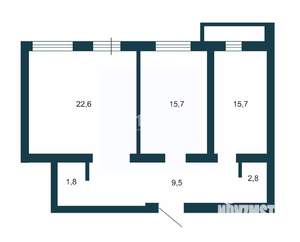 2-к квартира, вторичка, 68м2, 4/9 этаж