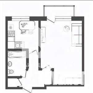 1-к квартира, вторичка, 30м2, 2/5 этаж