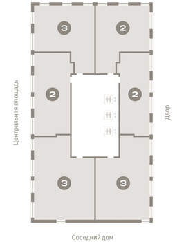 3-к квартира, вторичка, 93м2, 7/23 этаж