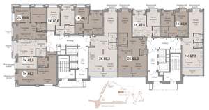 3-к квартира, вторичка, 85м2, 11/25 этаж