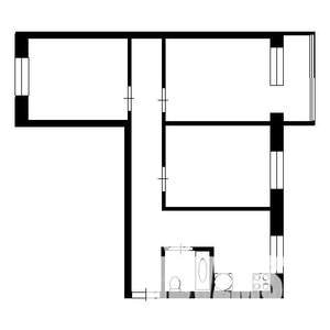 3-к квартира, вторичка, 64м2, 5/5 этаж