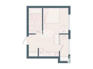 Студия квартира, вторичка, 30м2, 7/24 этаж