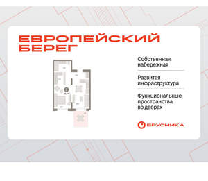 1-к квартира, вторичка, 60м2, 1/17 этаж