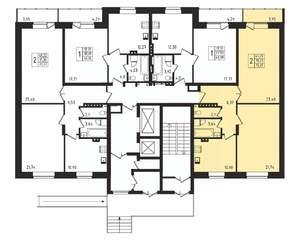 2-к квартира, строящийся дом, 70м2, 1/27 этаж