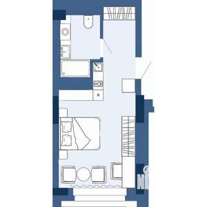 1-к квартира, вторичка, 23м2, 28/30 этаж