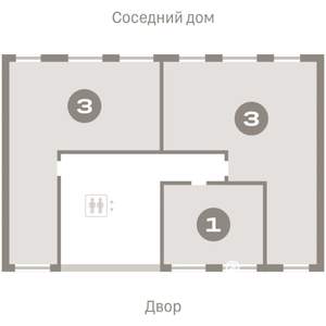 3-к квартира, вторичка, 81м2, 6/9 этаж