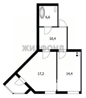 1-к квартира, вторичка, 49м2, 3/8 этаж