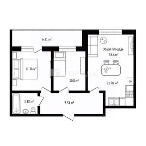 3-к квартира, вторичка, 61м2, 8/9 этаж