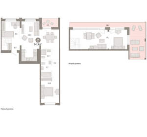 2-к квартира, вторичка, 147м2, 8/17 этаж